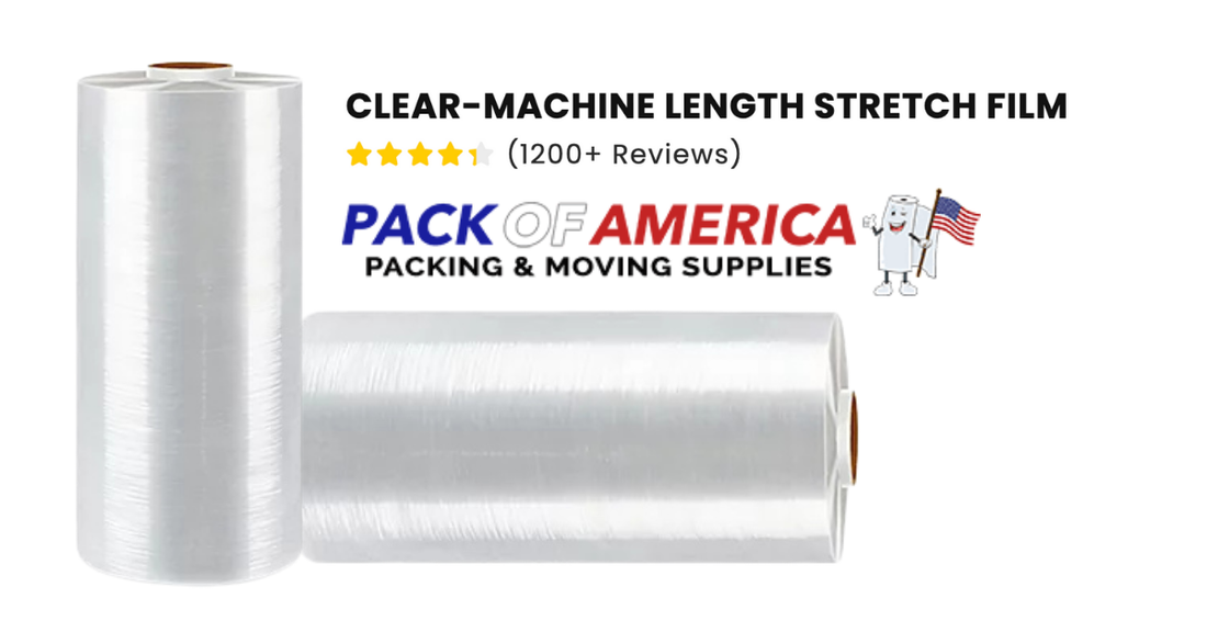 CLEAR Machine Length Stretch Film: Industrial Strength for High-Volume Packaging