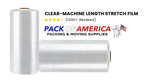 CLEAR Machine Length Stretch Film: Industrial Strength for High-Volume Packaging