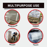 Clear Color Stretch Wrap | Industrial Strength | Plastic Shrink Wrapping Film | Packing & Moving Supplies, Pallets, Furniture, Boxes, Shipment Protection