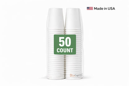 12 oz White Paper Cups