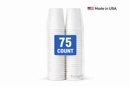 12 oz White Paper Cups