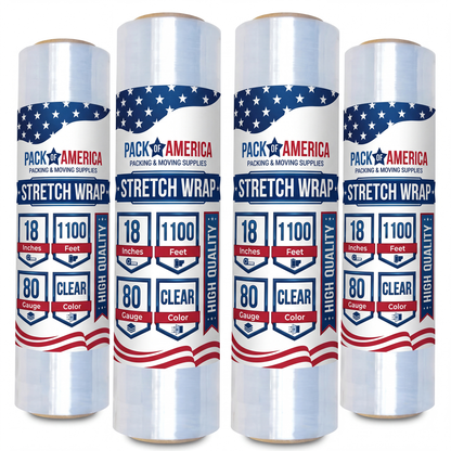 Stretch Film Clear - Industrial Heavy Duty Plastic Shrink Wrap