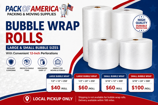 Bubble Wrap Rolls – Large & Small Bubble – Local Pickup Only Till-100 Milesss
