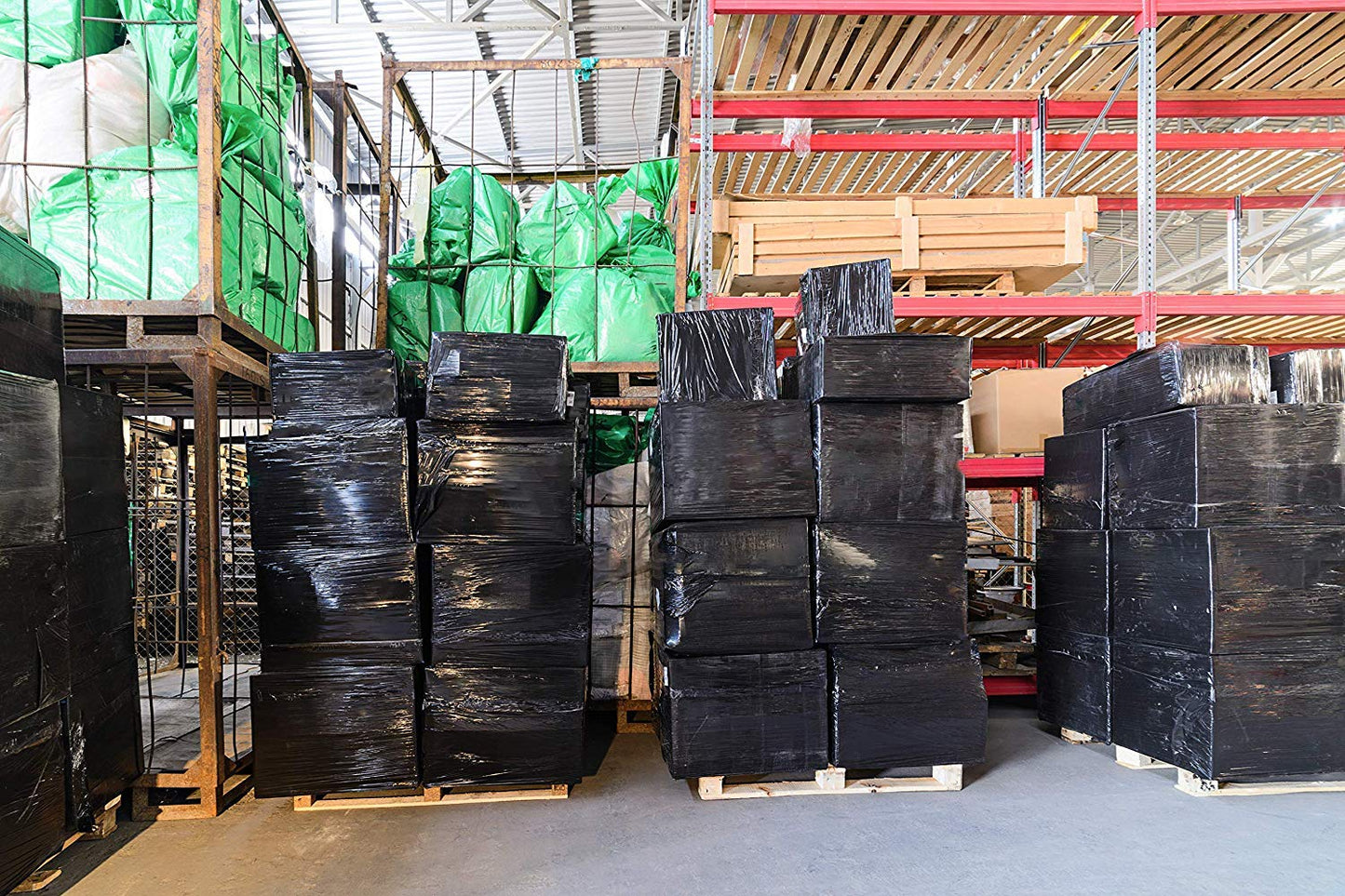 Stretch Film Black - Industrial Heavy Duty Plastic Shrink Wrap