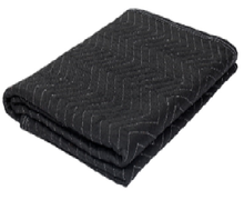 Load image into Gallery viewer, 40in. x 72in. Black Small Moving Blanket